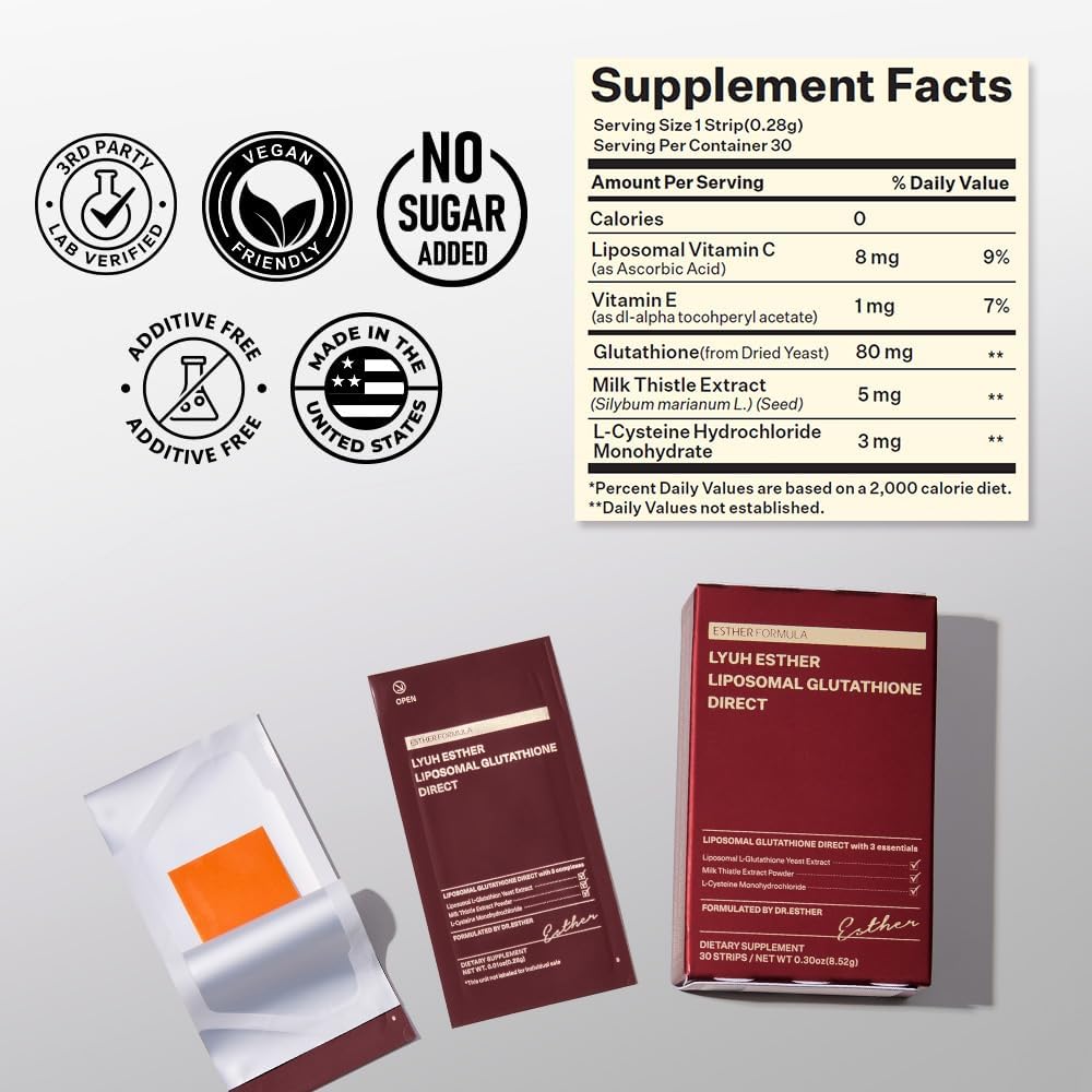 Liposomal Glutathione Brightening Strips