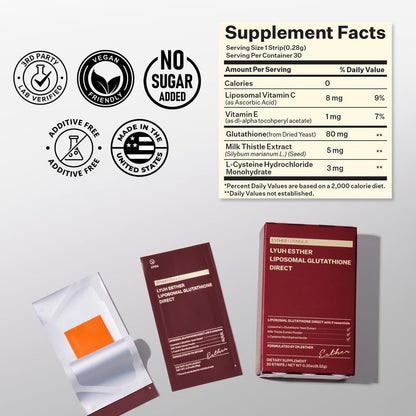 Liposomal Glutathione Brightening Strips